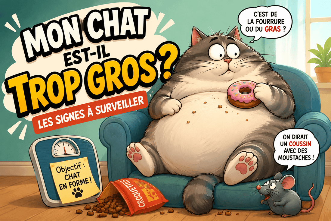 Mon chat est-il trop gros ? Les signes à surveiller - Mi-a-ou