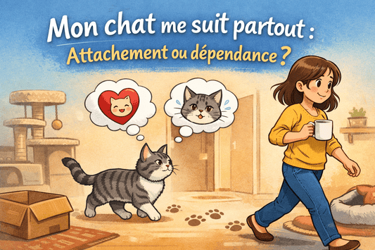 Mon chat me suit partout : attachement ou dépendance ? - Mi-a-ou