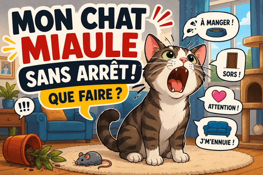 Mon chat miaule sans arrêt ! Que faire ? - Mi-a-ou