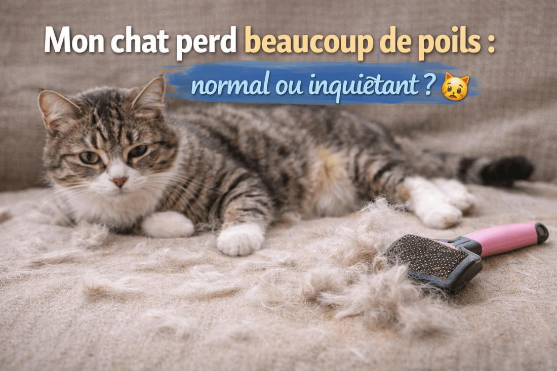 Mon chat perd beaucoup de poils : normal ou inquiétant ? 🐱 - Mi-a-ou