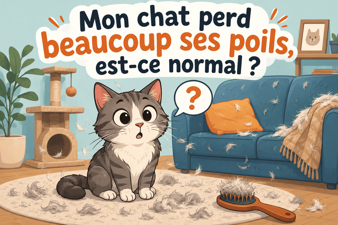 Mon chat perd beaucoup ses poils, est-ce normal ? - Mi-a-ou