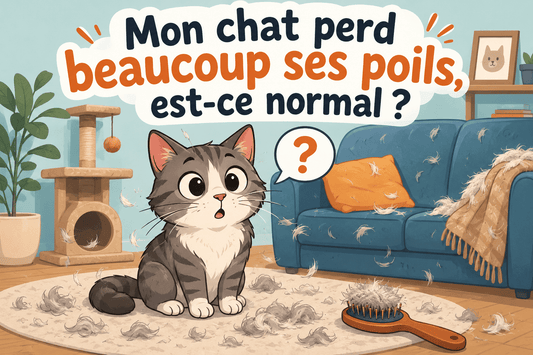 Mon chat perd beaucoup ses poils, est-ce normal ? - Mi-a-ou