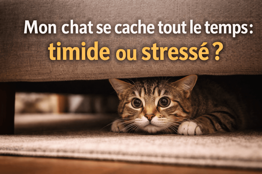 Mon chat se cache tout le temps : timide ou stressé ? - Mi-a-ou