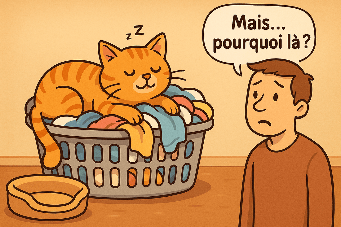 Pourquoi les chats adorent dormir dans les endroits les plus étranges ?