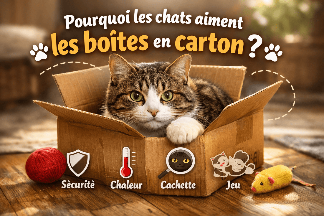 Pourquoi les chats aiment les boîtes en carton ? - Mi-a-ou