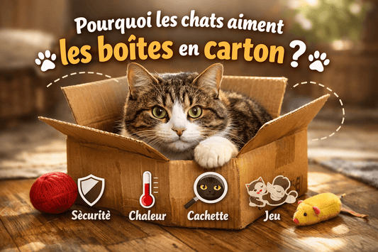 Pourquoi les chats aiment les boîtes en carton ? - Mi-a-ou