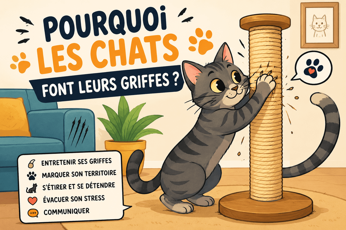 Pourquoi les chats font leurs griffes ? - Mi-a-ou