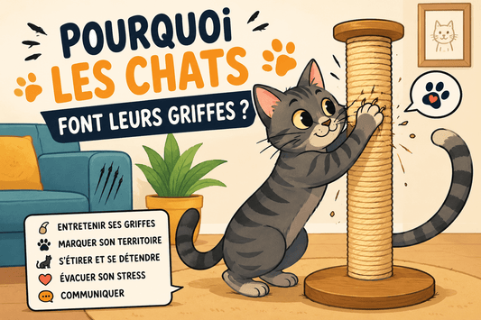 Pourquoi les chats font leurs griffes ? - Mi-a-ou