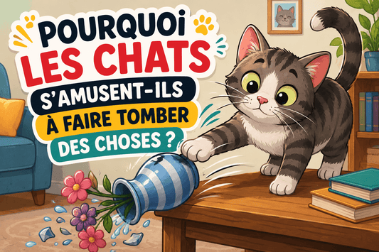 Pourquoi les chats s'amusent-ils à faire tomber des choses ? - Mi-a-ou