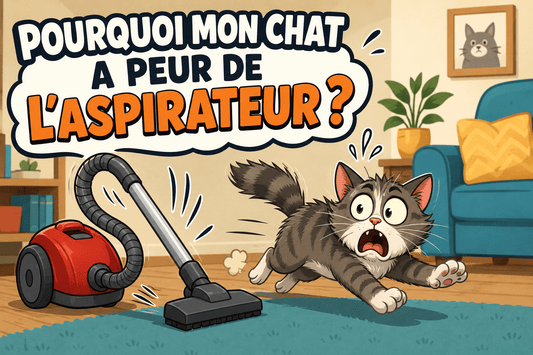 Pourquoi mon chat a peur de l’aspirateur ? - Mi-a-ou