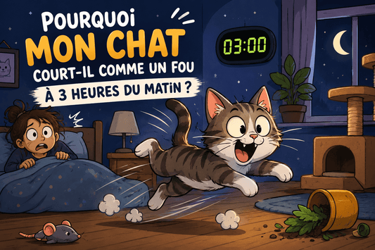 Pourquoi mon chat court-il comme un fou à 3 heures du matin? - Mi-a-ou