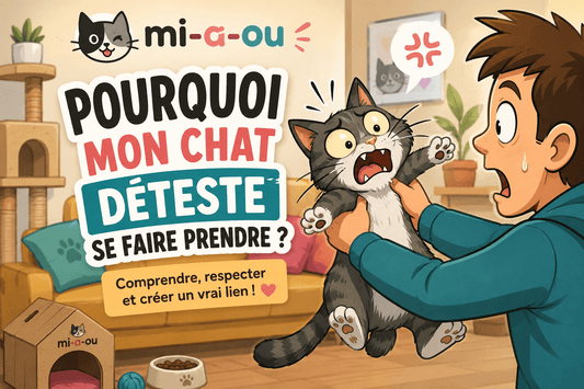 Pourquoi mon chat déteste se faire prendre ? - Mi-a-ou