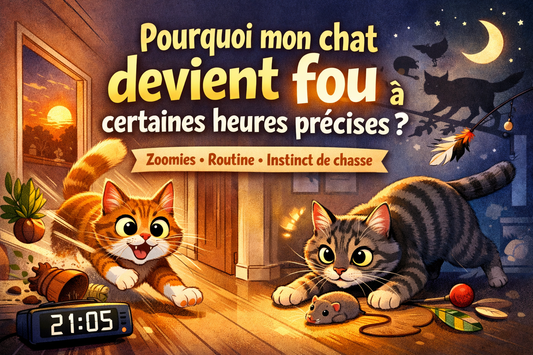 Pourquoi mon chat devient fou à certaines heures précises ? - Mi-a-ou