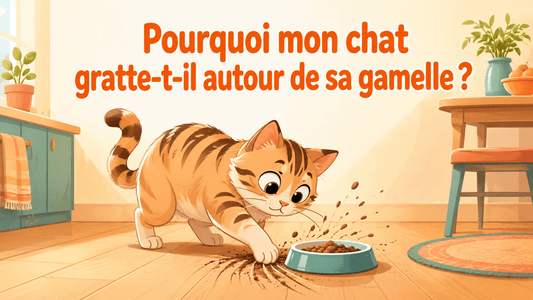 Pourquoi mon chat gratte-t-il autour de sa gamelle ? - Mi-a-ou