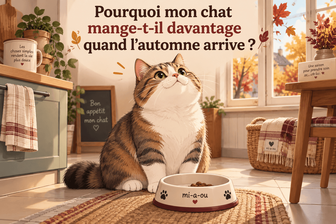 Pourquoi mon chat mange-t-il davantage quand l’automne arrive ? - Mi-a-ou