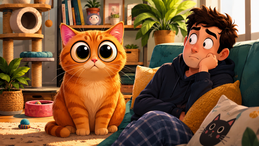 Pourquoi mon chat me fixe-t-il intensément avec ses grands yeux ? - Mi-a-ou
