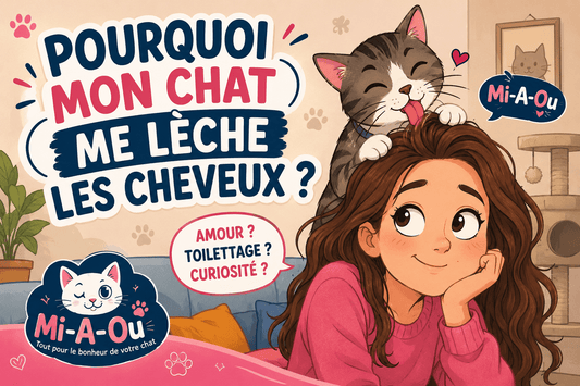 Pourquoi mon chat me lèche les cheveux ? - Mi-a-ou