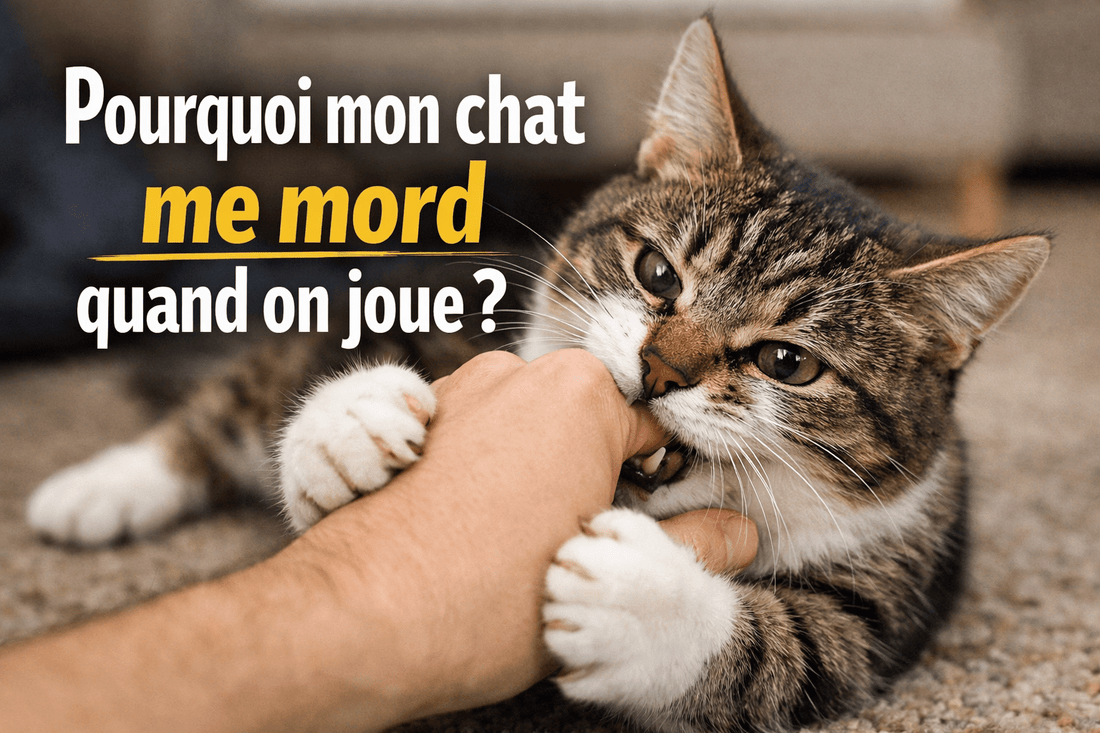 Pourquoi mon chat me mord quand on joue ? - Mi-a-ou