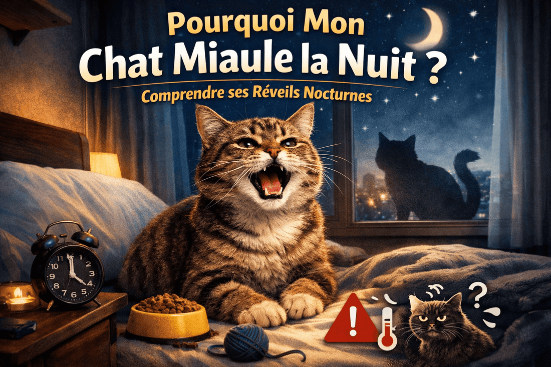 Pourquoi mon chat miaule la nuit ? - Mi-a-ou