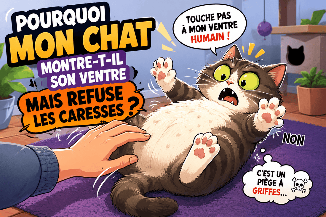 Pourquoi mon chat montre-t-il son ventre mais refuse les caresses ? - Mi-a-ou