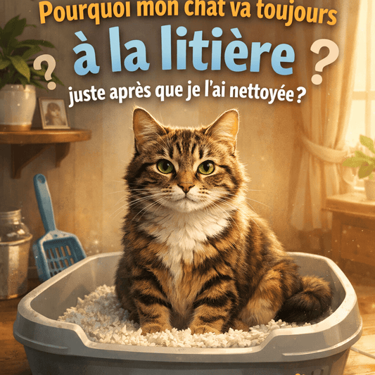 Pourquoi mon chat va toujours à la litière juste après que je l’ai nettoyée?