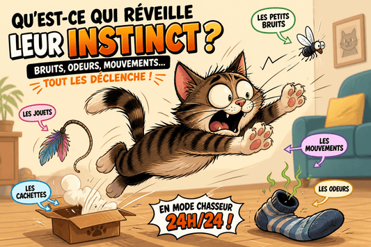 Qu’est-ce qui réveille l’instinct du chat ? - Mi-a-ou