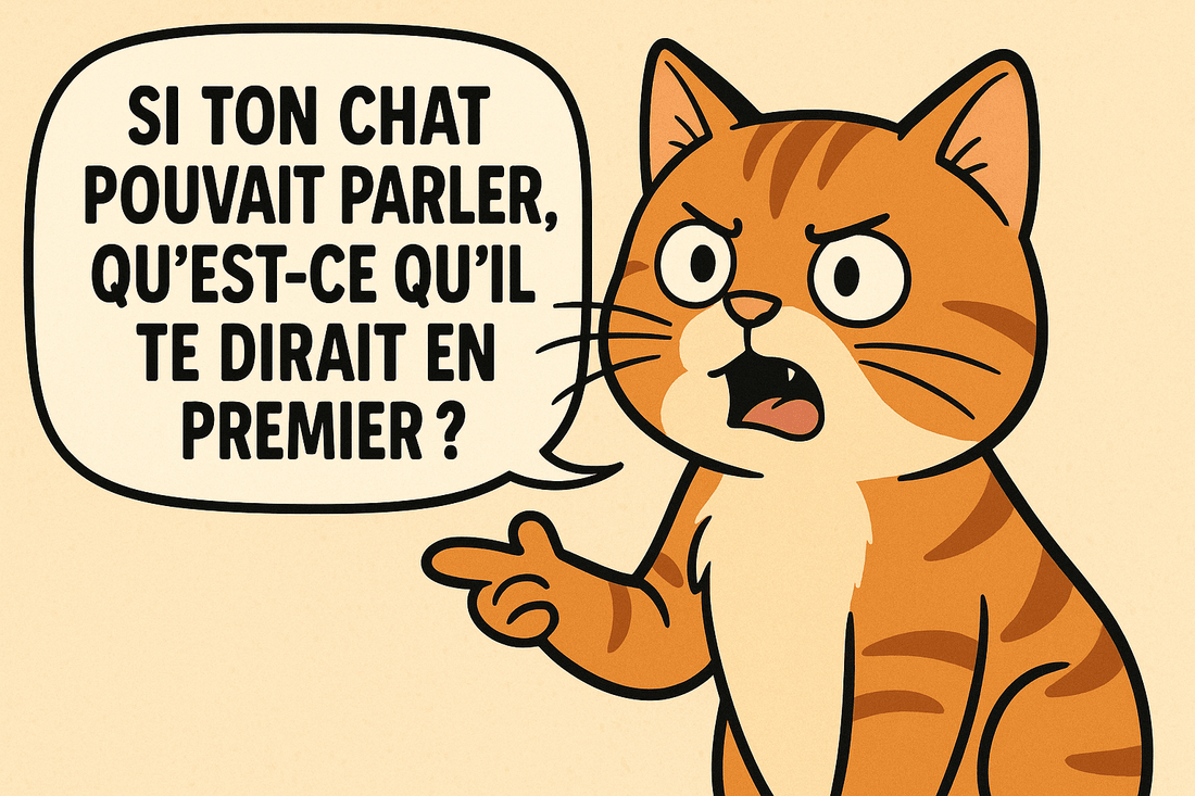 Si ton chat pouvait parler, qu’est-ce qu’il te dirait en premier ? 🐾 - Mi-a-ou