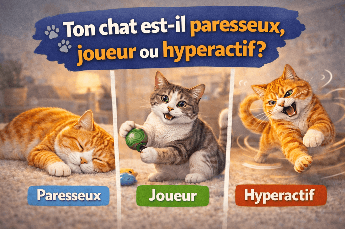 🐾 Ton chat est-il paresseux, joueur ou hyperactif? - Mi-a-ou