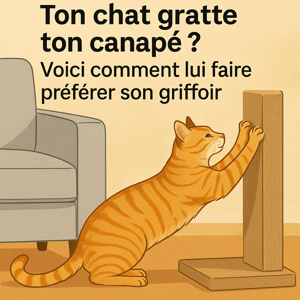 Ton chat gratte ton canapé ? Voici comment lui faire préférer son griffoir