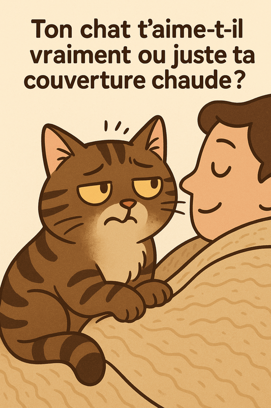 Ton chat t’aime-t-il vraiment ou juste ta couverture chaude ?