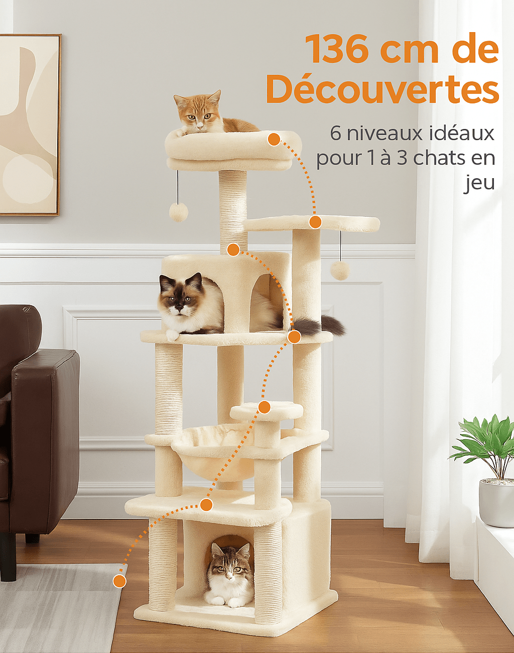 Arbre a chat Climb&Chill™ - Mi - a - ou