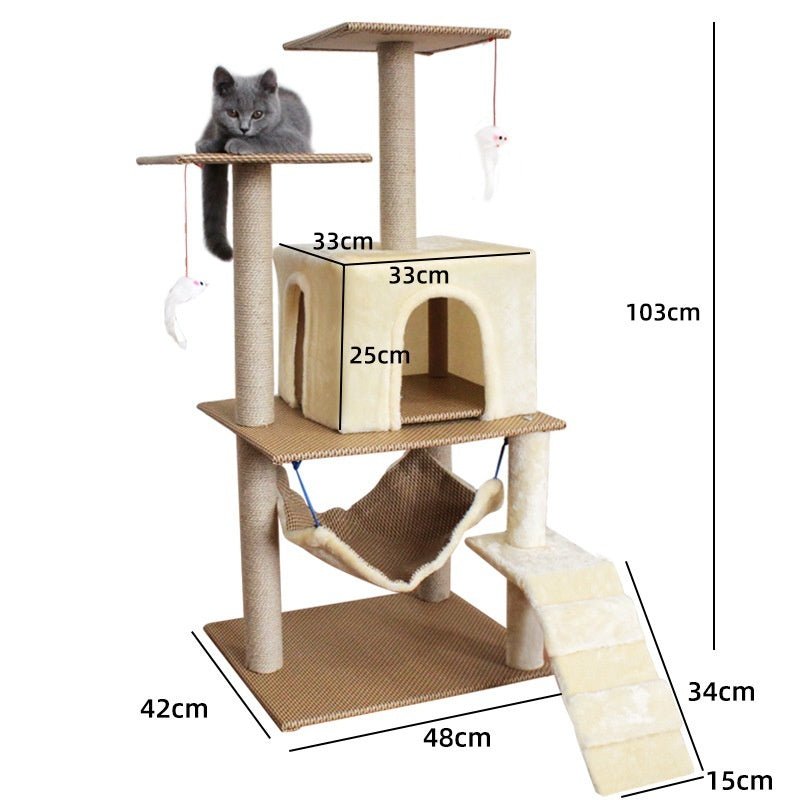 Arbre a chat Design stylé Royal Siès - chat™ - Mi - a - ou - Mi - a - ou