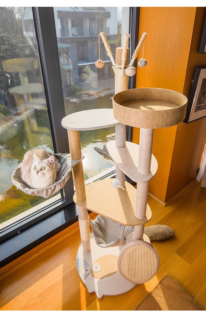 Arbre a chat en bois durable 2TheTop™ - Mi - a - ou