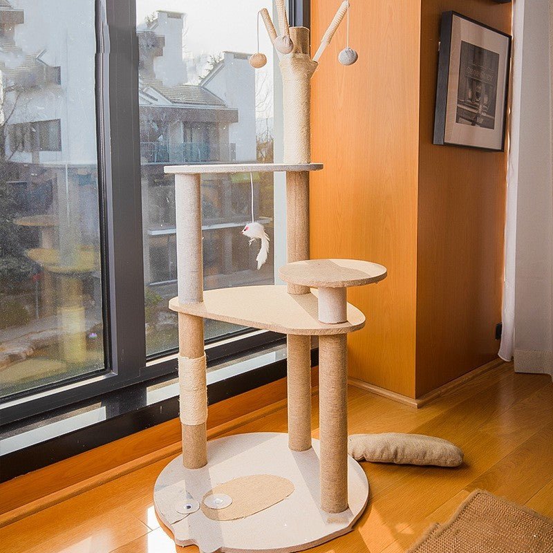 Arbre a chat en bois durable 2TheTop™ - Mi - a - ou