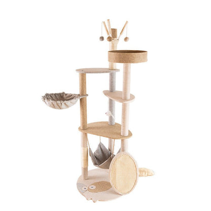 Arbre a chat en bois durable 2TheTop™ - Mi - a - ou