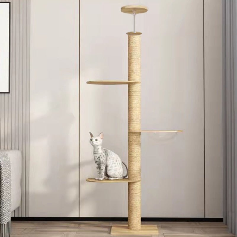 Arbre a chat en bois massif Baob'arbre™ - Mi - a - ou