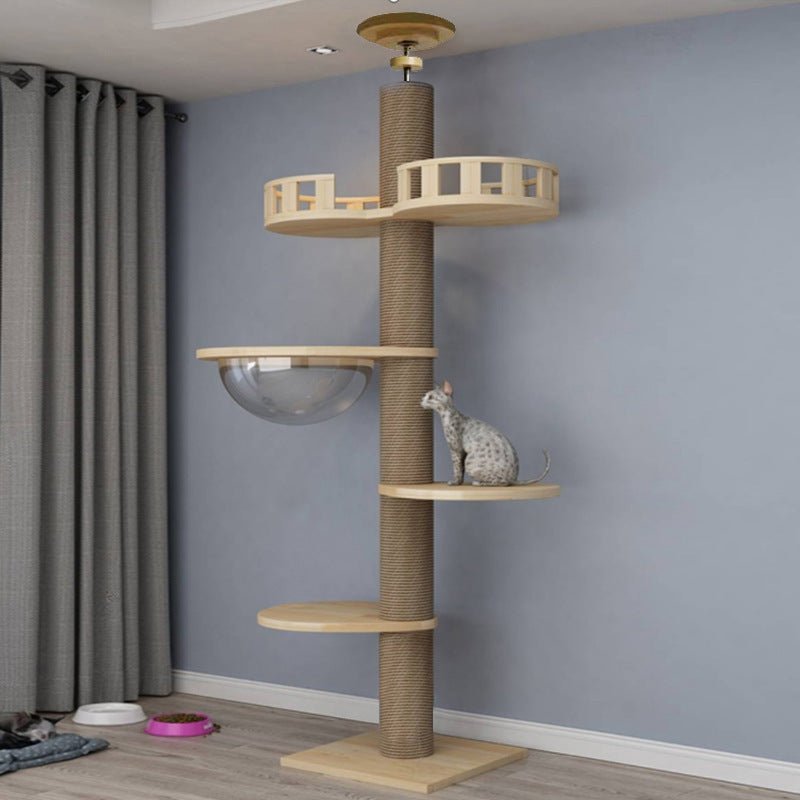 Arbre a chat en bois massif Baob'arbre™ - Mi - a - ou