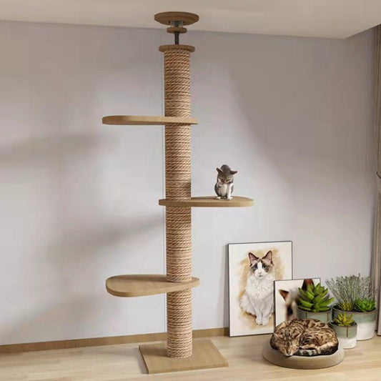 Arbre a chat en bois massif Baob'arbre™ - Mi - a - ou