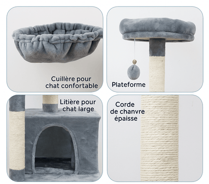 Arbre a chat en bois Sleep&Play™ - Mi - a - ou