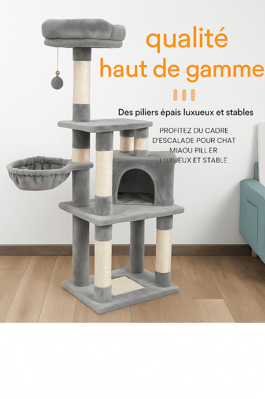 Arbre a chat en bois Sleep&Play™ - Mi - a - ou