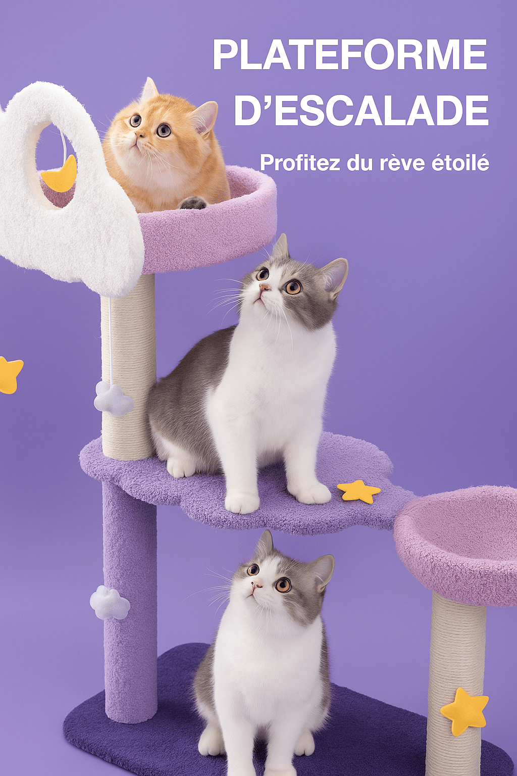 Arbre a chat NightPlay arche étoilée - Mi - a - ou
