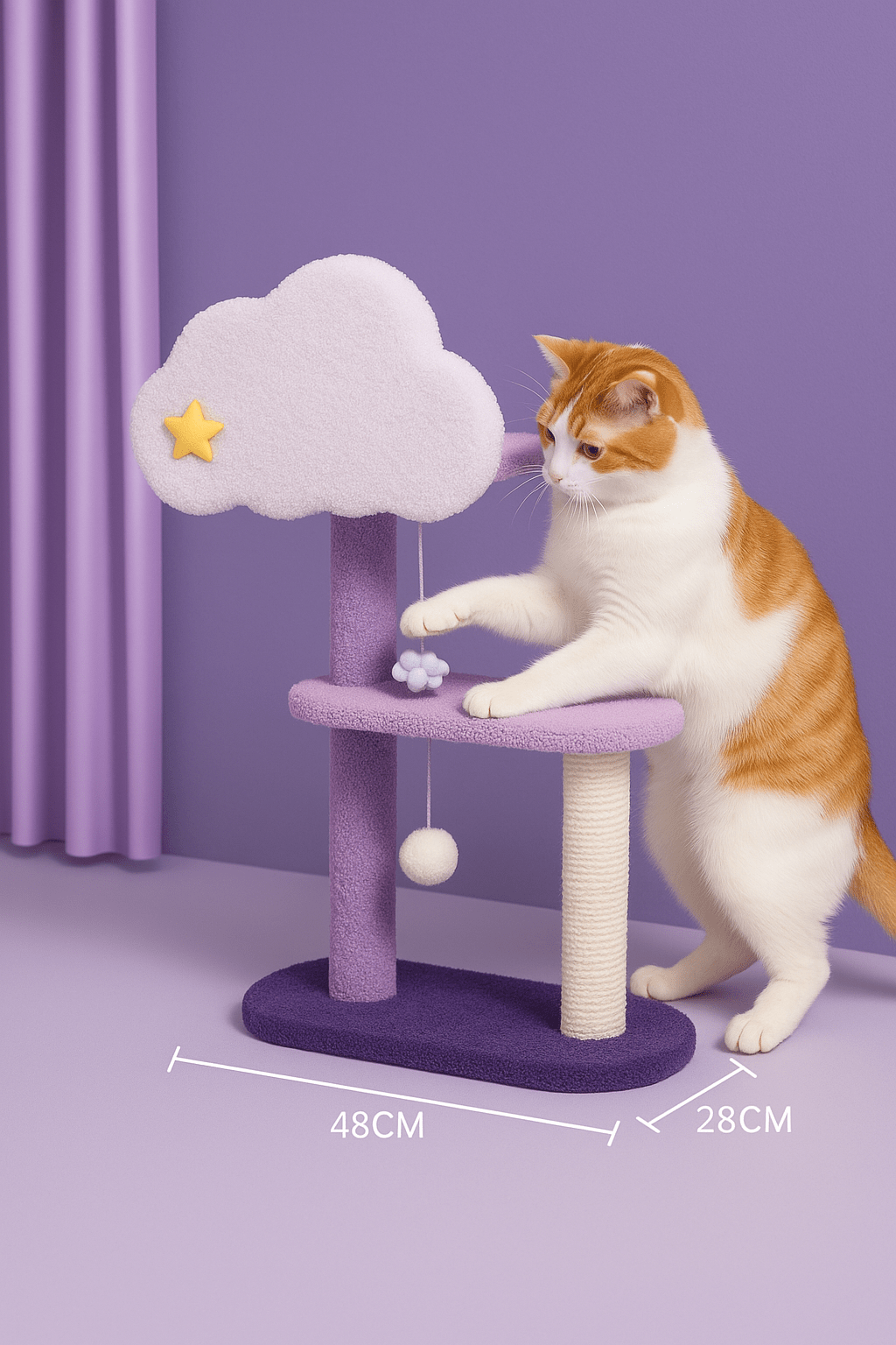 Arbre a chat NightPlay™ Nuage de rêve - Mi - a - ou