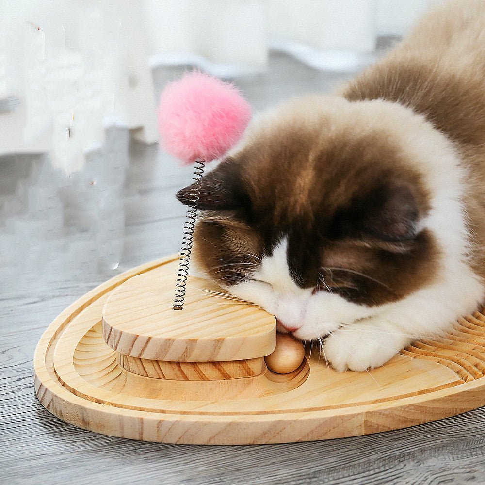 Griffoir en bois pour chat Fish N Griffe™ - Mi - a - ou