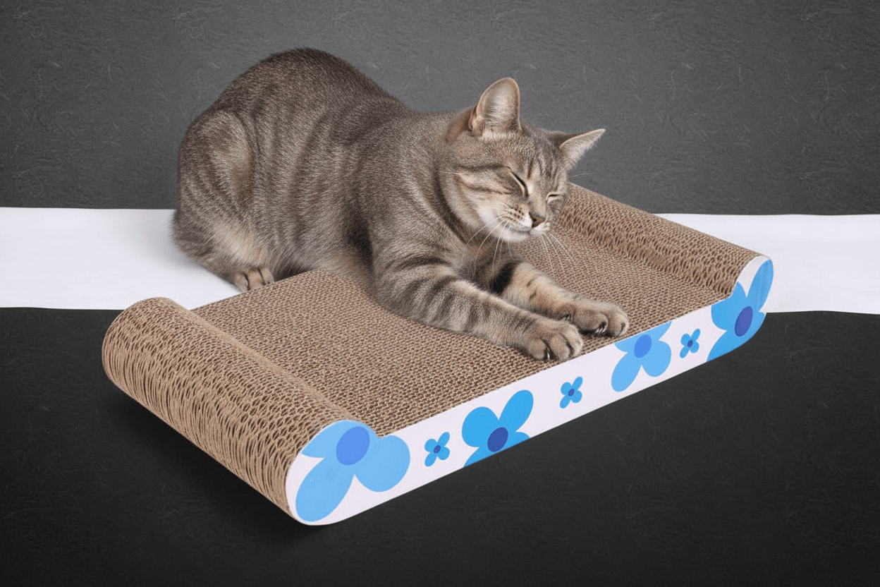 Griffoir en carton Flower Scratcher™ - Mi - a - ou