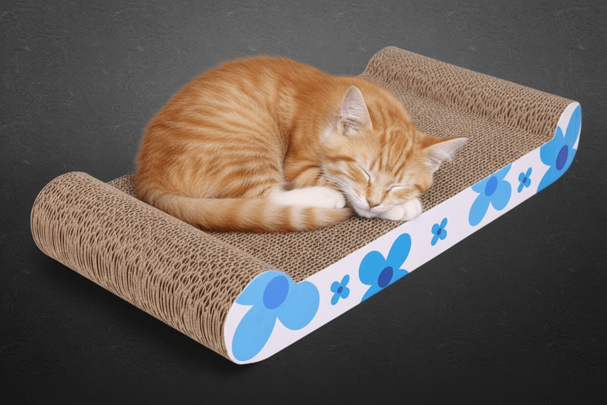 Griffoir en carton Flower Scratcher™ - Mi - a - ou