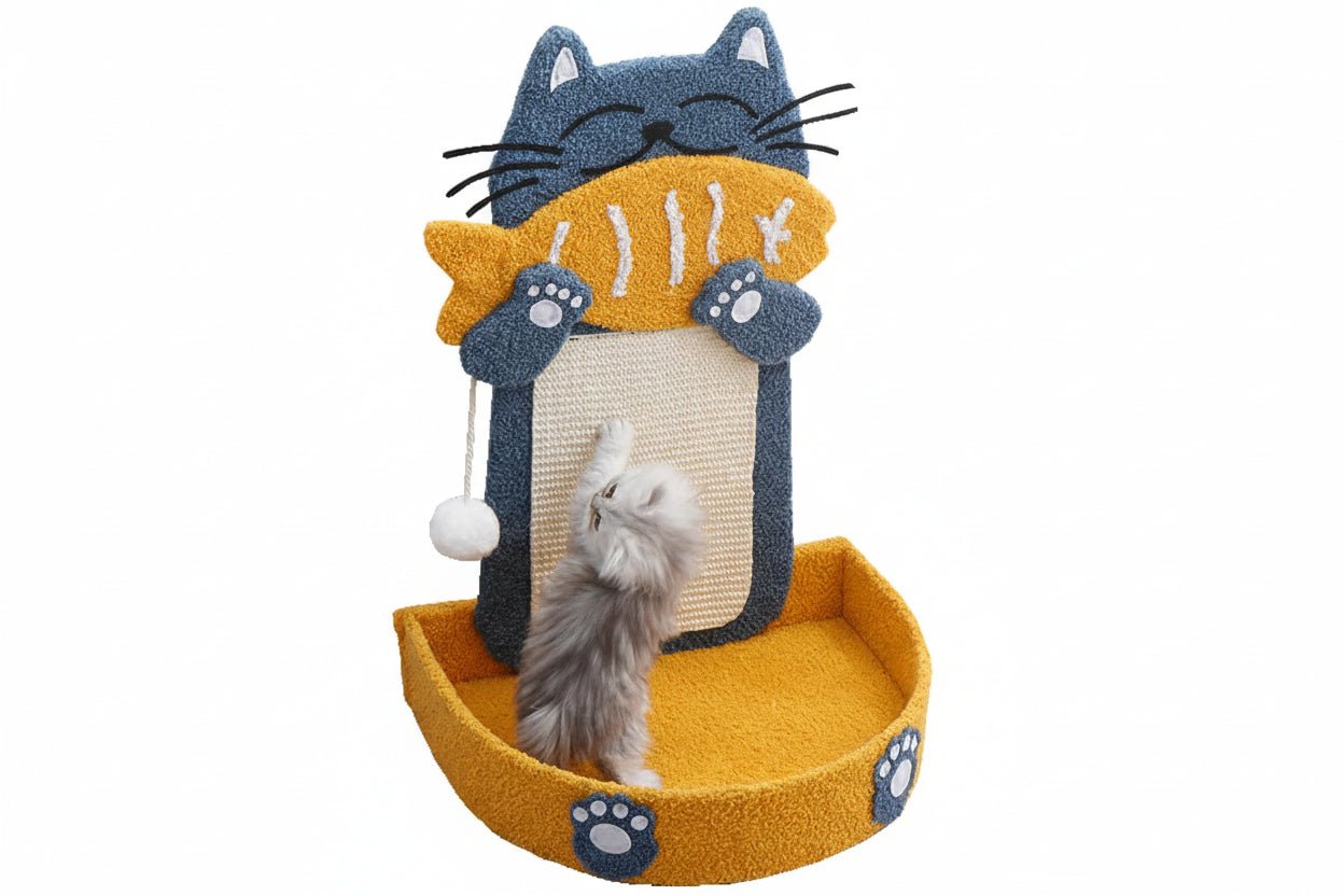 Griffoir mural pour chat KatFishYummy™ - Mi - a - ou - Mi - a - ou