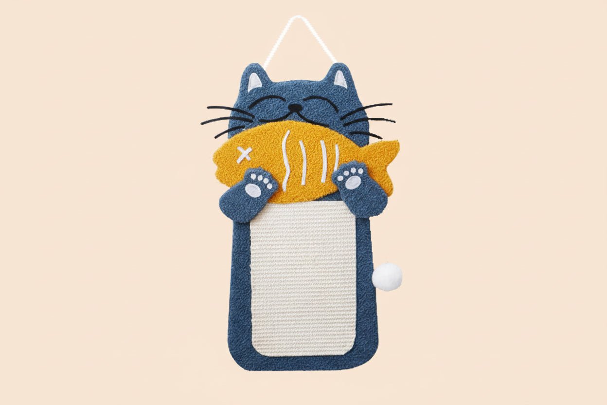 Griffoir mural pour chat KatFishYummy™ - Mi - a - ou - Mi - a - ou