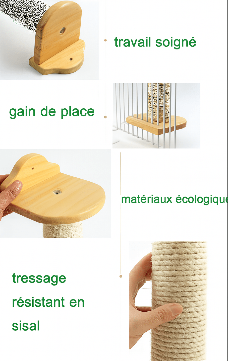 Griffoir murale pour chat GriffoMur™ - Mi - a - ou