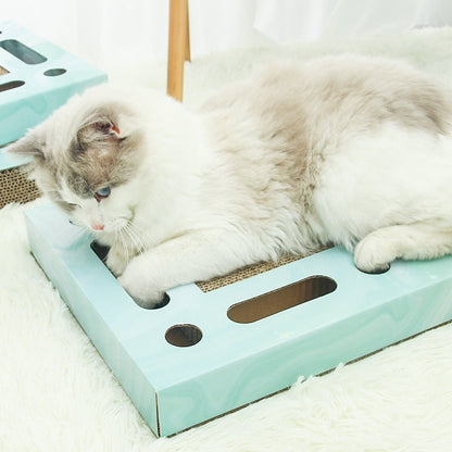 Griffoir pour chat en carton SharpClaw™ - Mi - a - ou