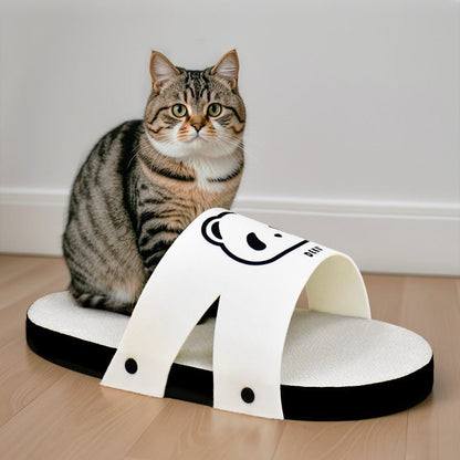 Griffoir pour chat en carton SlipperScratcher™ - Mi - a - ou